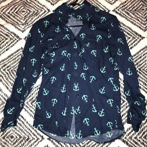 Anchor button down